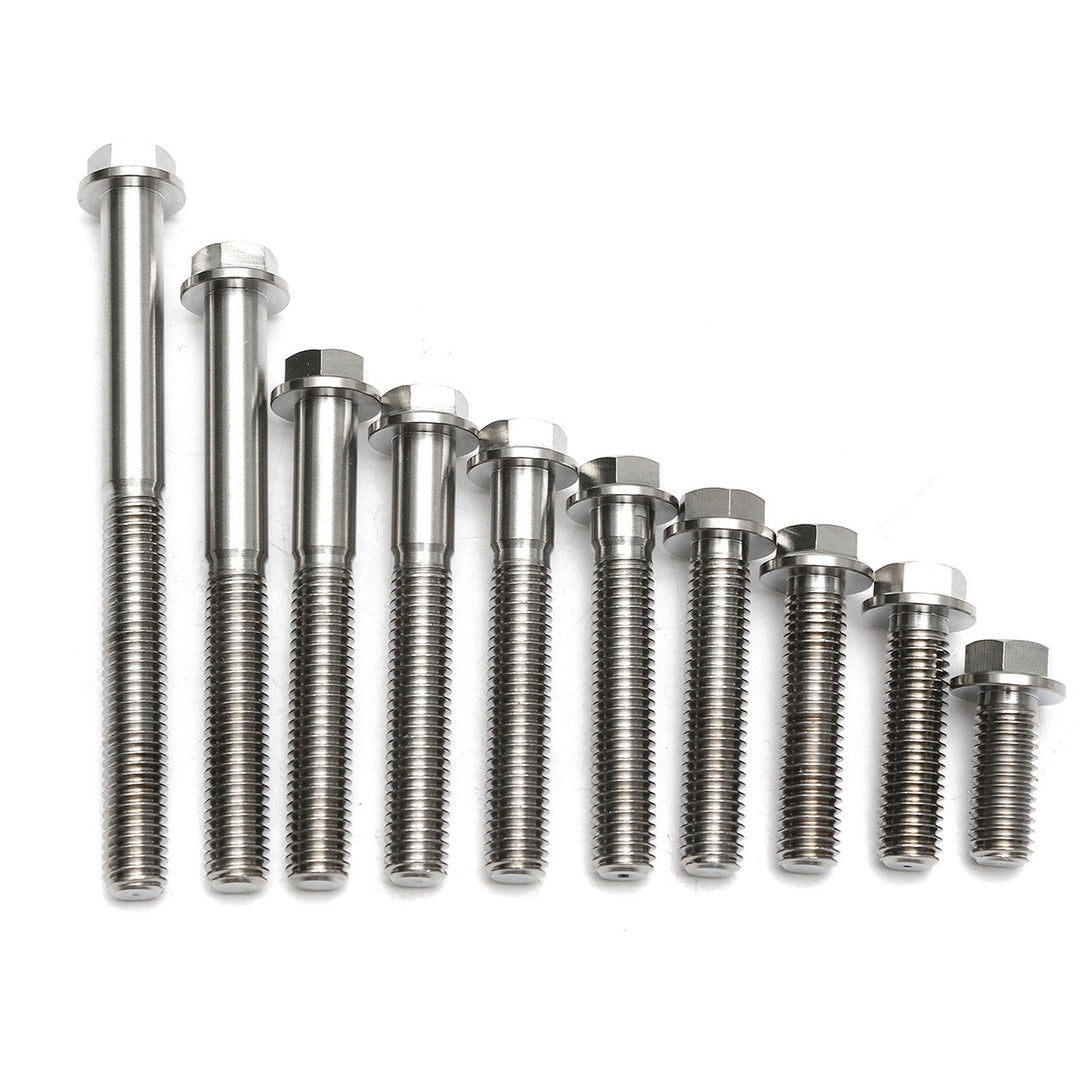 Titanium Flange Shoulder Hex Nuts – M6 Or M8, Grade 5 Ti 6Al-4V, DIN6923 – Lightweight Racing
